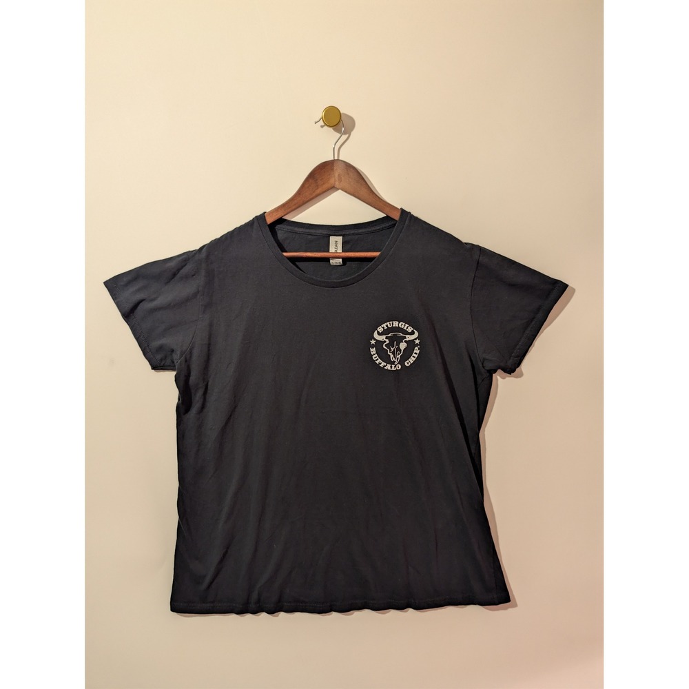 Gildan T-Shirt Unisex 2XL Black Excellent Sturgis Buffalo Chip 2022 Biker Tee